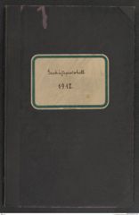 k.k. naturhistorisches Hofmuseum, Protokollbuch Intendanzakten 1912, Seite 1